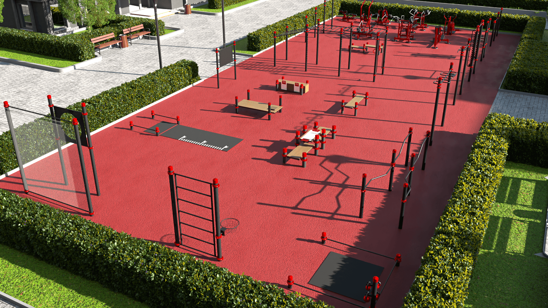 Площадка для сдачи нормативов, 89мм