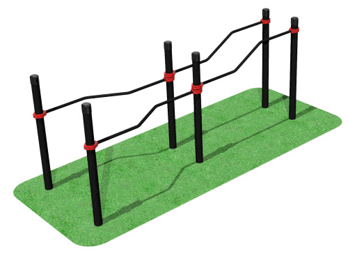 Брусья разноуровневые - для инвалидов и лиц с ограниченными возможностями здоровья 108мм