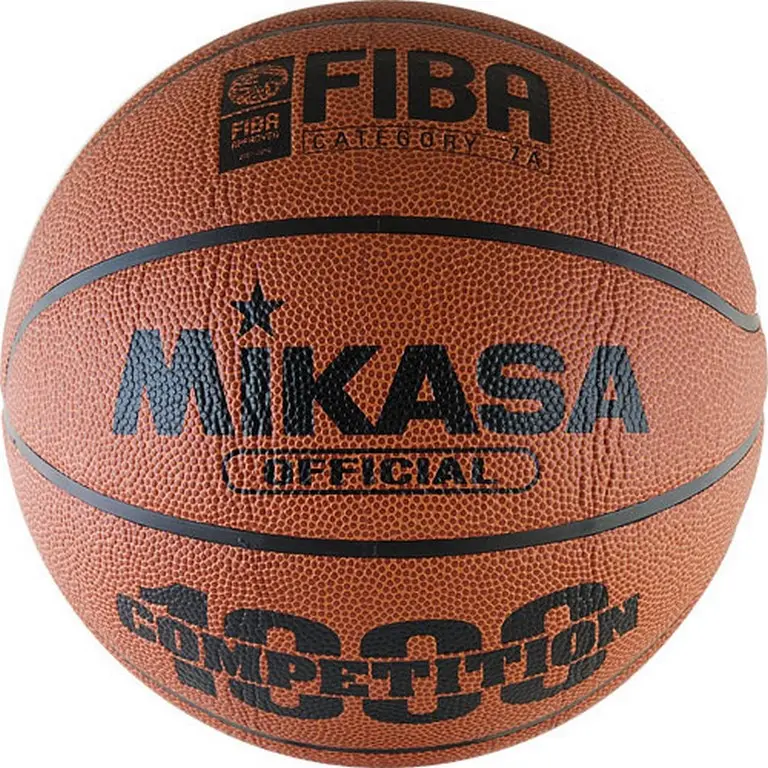 Мяч баск. проф. "MIKASA BQ1000", р.7, для игры в зале, композитная синт. кожа (микрофибра), сертифкат FIBA Approved, нейлоновый корд, бутиловая камера, 8 панелей, клееный, корич-оранж-чер