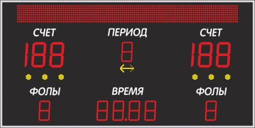 Универсальное табло ТУ 250.6 200.7 стр-I 2040 х 1025 х 44 мм 