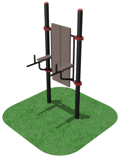 Гимнастический снаряд для развития верхних плечевых мышц и мышц брюшного пресса, в том числе для инвалидов и лиц с ограниченными возможностями здоровья 89мм