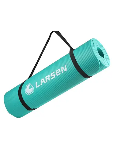 Коврик для фитнеса и йоги Larsen NBR ECE 069 р183х61х1см бирюзовый