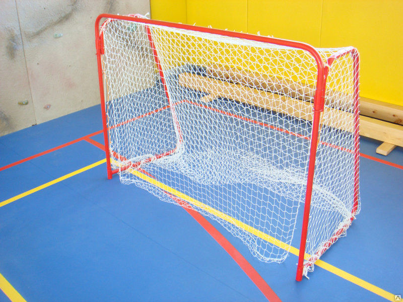 Сетка гашения для хоккейных ворот нить 2,2 мм 1,8х1,2 м белый