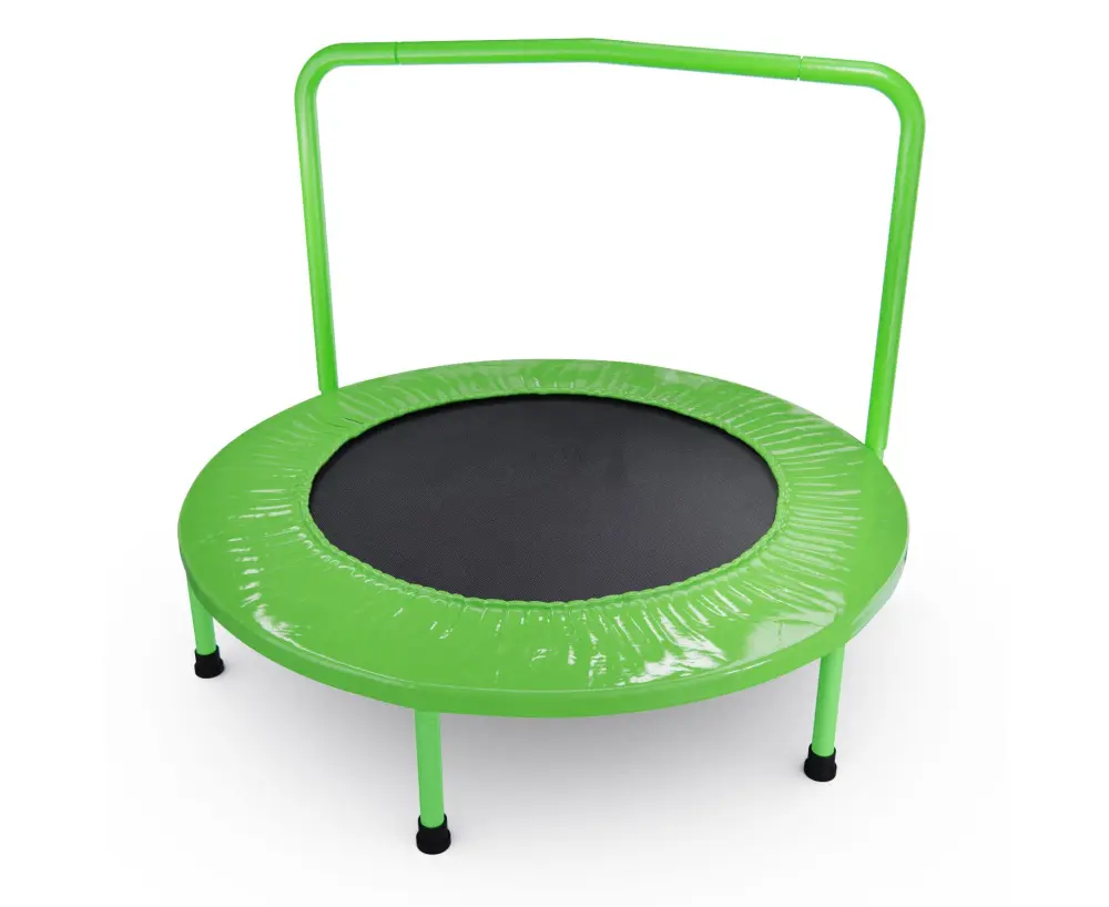 Батут DFC JUMPFIT 36'' зеленый 92см с поручнем