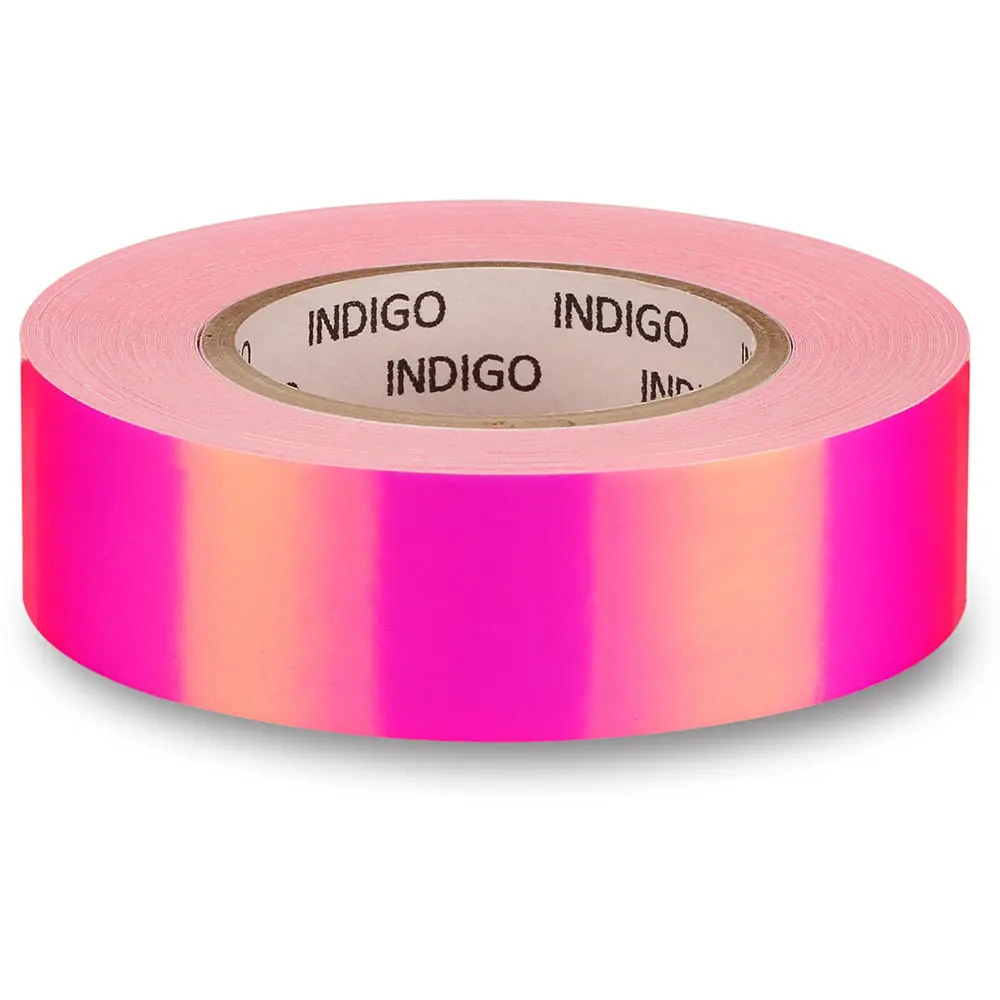 Обмотка для гимнастического обруча INDIGO Rainbow, 20мм*14м, зерк., розовый-фиолетовый