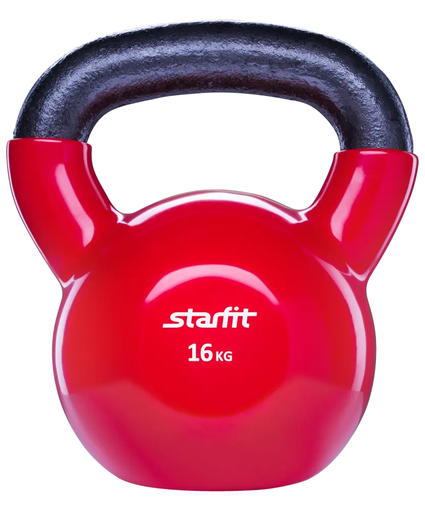 Гиря виниловая STARFIT DB-401 16 кг, красная
