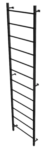 Стенка гимнастическая шведская 3200х800мм (металл)