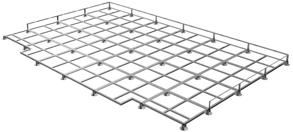 Основание (решетка) для зоны приземления прыжки в высоту 6х4м