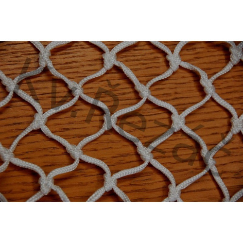 Сетка-гаситель хоккейн. "KV.REZAC" арт.31975185, a:1.88 b:1.24 c:2.58 d:4.18м, нить 3,5 мм ПА бел.