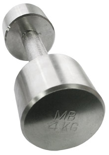 Гантель хромированная, 4 кг