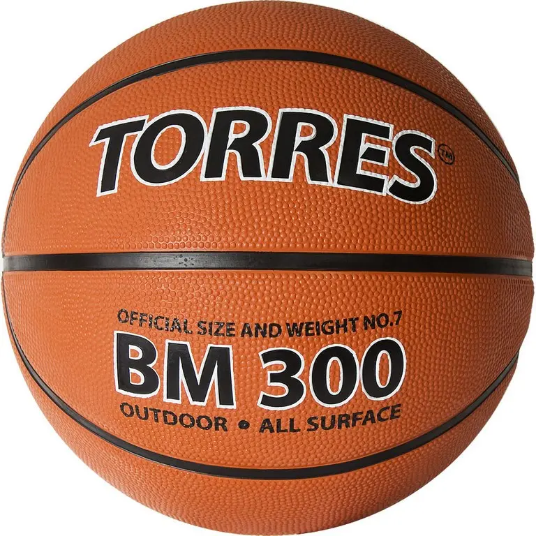 Мяч баскетбольный TORRES BM300, р.7, резина