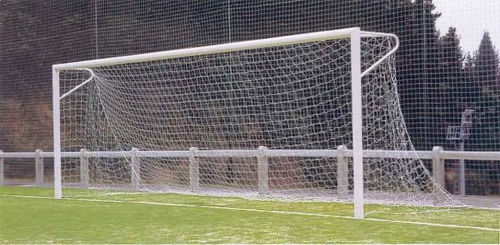 Сетка для футбольных ворот нить 3,0 мм, 7,5х2,5х(1х2) белый