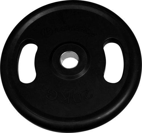 Диск обрезиненный с ручками NT121N черный д50мм 20кг