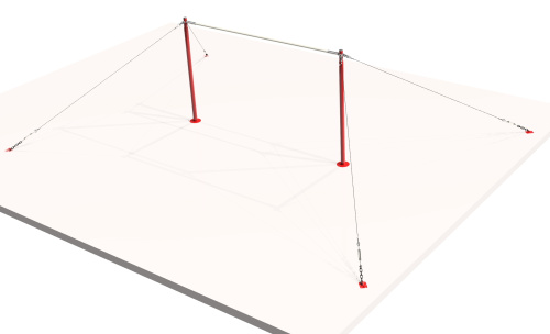 Перекладина гимнастическая универсальная эконом