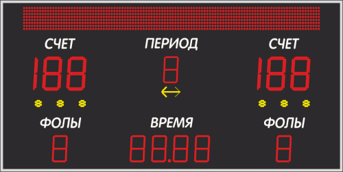 Универсальное табло ДИАН ТУ150.13 стр-I 2040х1025х44 мм