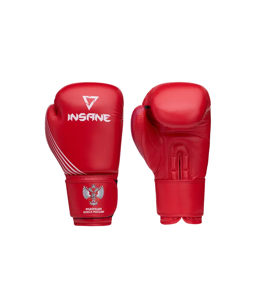 Перчатки боксерские INSANE RBF, красный, 10 oz