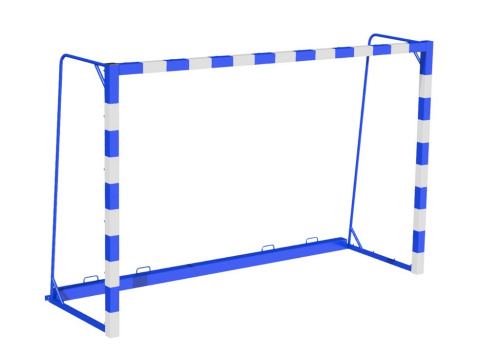 Ворота для гандбола и минифутбола (3,0х2,0х1,0м проф.труба 80х80мм) свободностоящие с противовесом 50кг