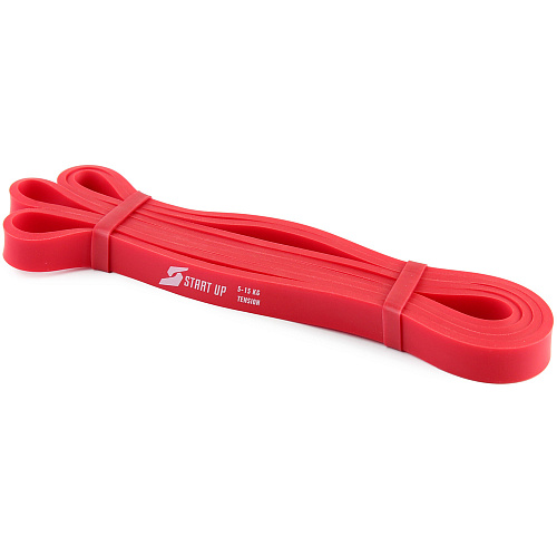 Эспандер для фитнеса замкнутый Start Up NY 208*1,3*0,45 см (нагрузка 5-15кг) red