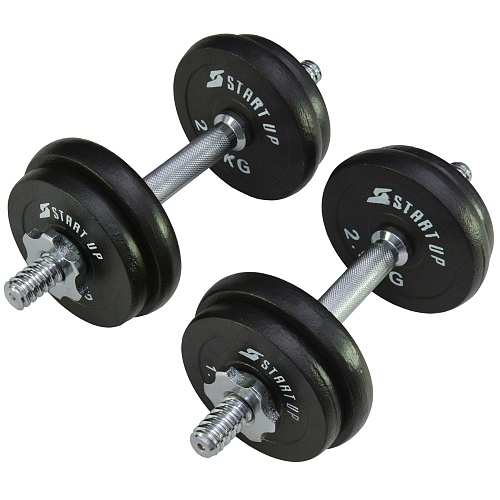Набор гантелей UP HD2601-20 в карт. коробке 20кг (2*10кг)