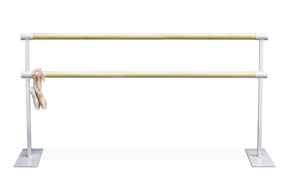 Станок хореографический 2-рядный переносной секция 2м (жерди бук)