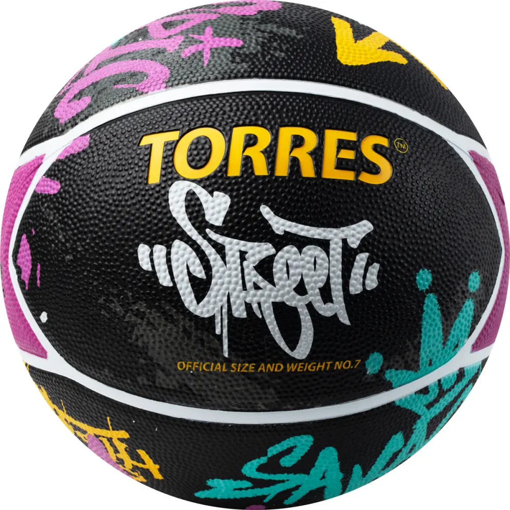 Мяч баскетбольный TORRES Street, B02417, р.7 (резина) 