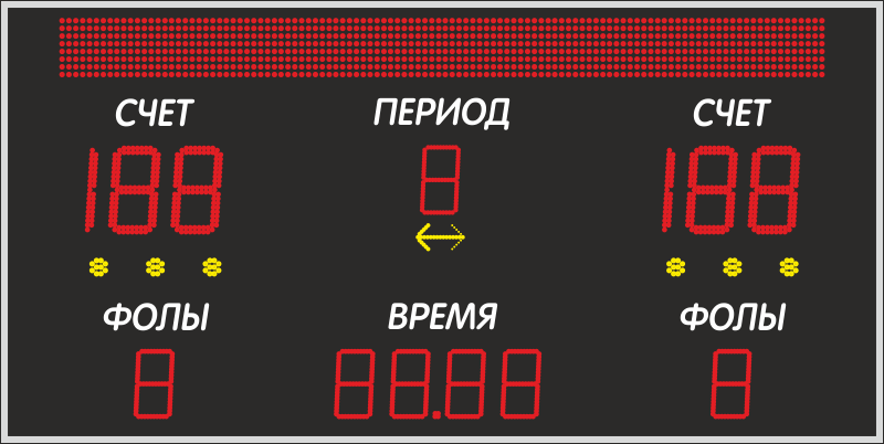 Универсальное табло ДИАН ТУ150.13 стр-I 2040х1025х44 мм
