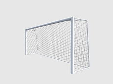 Ворота футбольные юношеские 5х2х1,5м свободностоящие, алюминиевые, (профиль 100х120мм)