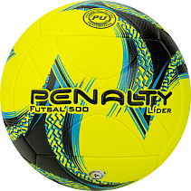 Мяч футзальный PENALTY BOLA FUTSAL LIDER XXIII, р.4, Синт. кожа (полиуретан) желто-сине-черный