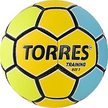 Мяч ганд. "TORRES Training", р.3, ПУ, 4 подкл. слоя, красно-синий