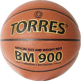 Мяч баскетбольный TORRES BM900, р.5, Синт. кожа (полиуретан)