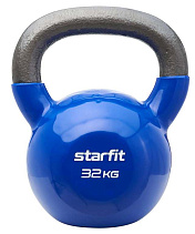 Гиря виниловая STARFIT DB-401 32 кг, темно-синяя