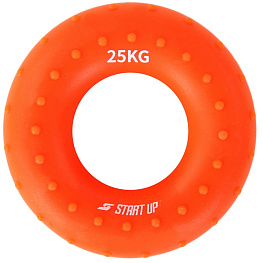 Эспандер кистевой круглый Start Up NT34036 с рельефом 25 кг оранжевый