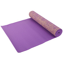 Коврик для фитнеса и йоги  Larsen джутовый фиолетовый р183х61х0,5см