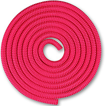 Скакалка гимнастическая INDIGO, утяжеленная, 150г, длина 2,5м, шнур, фуксия