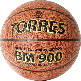 Мяч баскетбольный TORRES BM900, р.5, Синт. кожа (полиуретан)