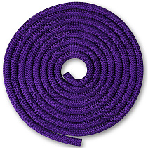 Скакалка гимнастическая INDIGO, утяжеленная, 180г, длина 3м, шнур, фиолетовый