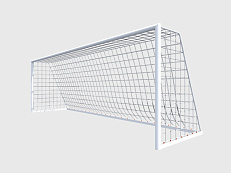 Ворота футбольные мобильные с алюминиевой рамой основания 7,32 х 2,44 х1,9