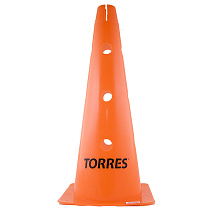 Конус тренировочный "TORRES" арт. TR1011, высота 46 см, с отверстиями для штанги TORRES, пластмасса, различные цвета