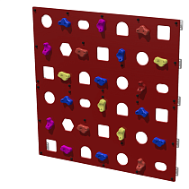 Скалодром 1500х1500мм настенный  (20 зацепов)