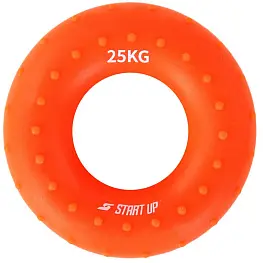 Эспандер кистевой круглый Start Up NT34036 с рельефом 25 кг оранжевый