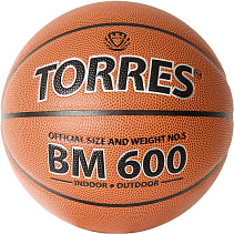 Мяч баскетбольный TORRES BM600, р.5, Синт. кожа (полиуретан)