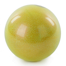 Мяч для худ. гимнастики (15 см, 280 гр) желтый металлик AB2803B