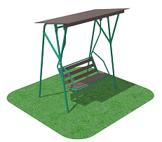 Диван парковый с навесом