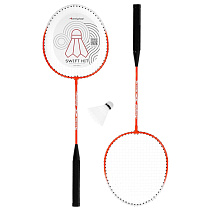 Набор бадминтонный ONLYTOP Swift hit: 2 (2 ракетки, волан, чехол) 