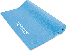 Коврик для йоги "TORRES" арт.YL10013, PVC 3 мм, нескользящее покрытие, голубой