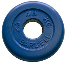 Диск обрезиненный, синий, 51 мм, 2,5 кг 
