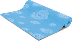 Коврик для йоги "TORRES" арт.YL10024, PVC 4 мм, нескользящее покрытие, голубо-белый