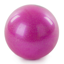 Мяч для худ. гимнастики (15 см, 280 гр)  розовый металлик AB2803B