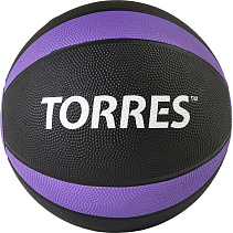 Медицинбол "TORRES" 5 кг, резина, диаметр 23,8 см