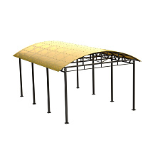 Навес для тренажеров теневой 6300х4800х3100